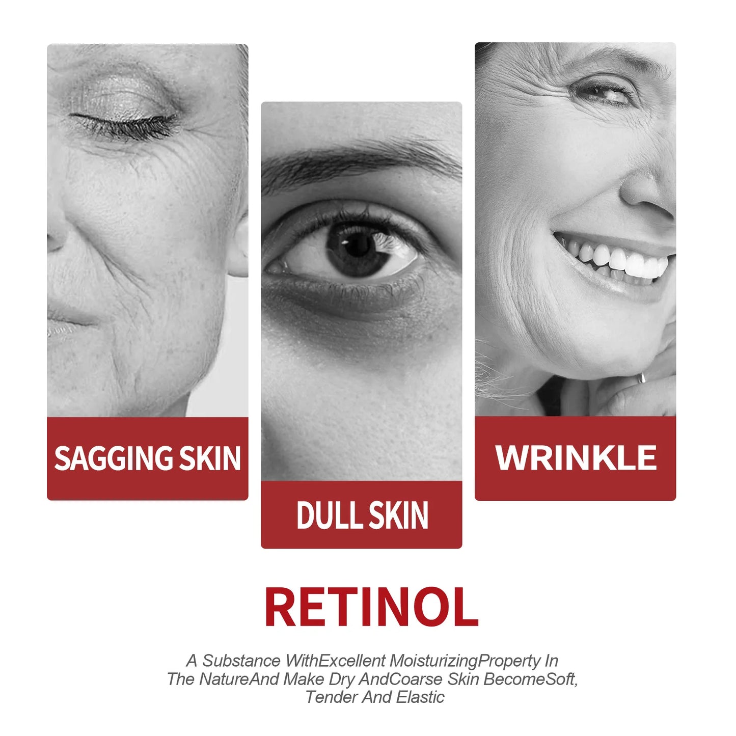 Retinol Cream before and after - Youthful skin transformation